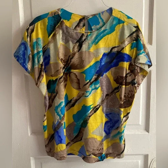 Vintage Colorful Abstract Top - Picture 5 of 6